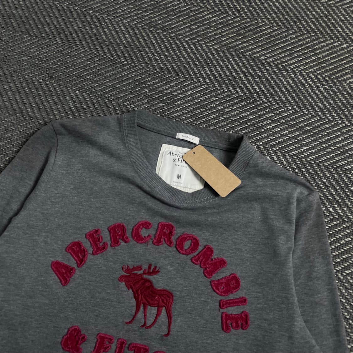 아베크롬비 y2k 무스 빅로고 롱슬리브o 4443 상품이미지4