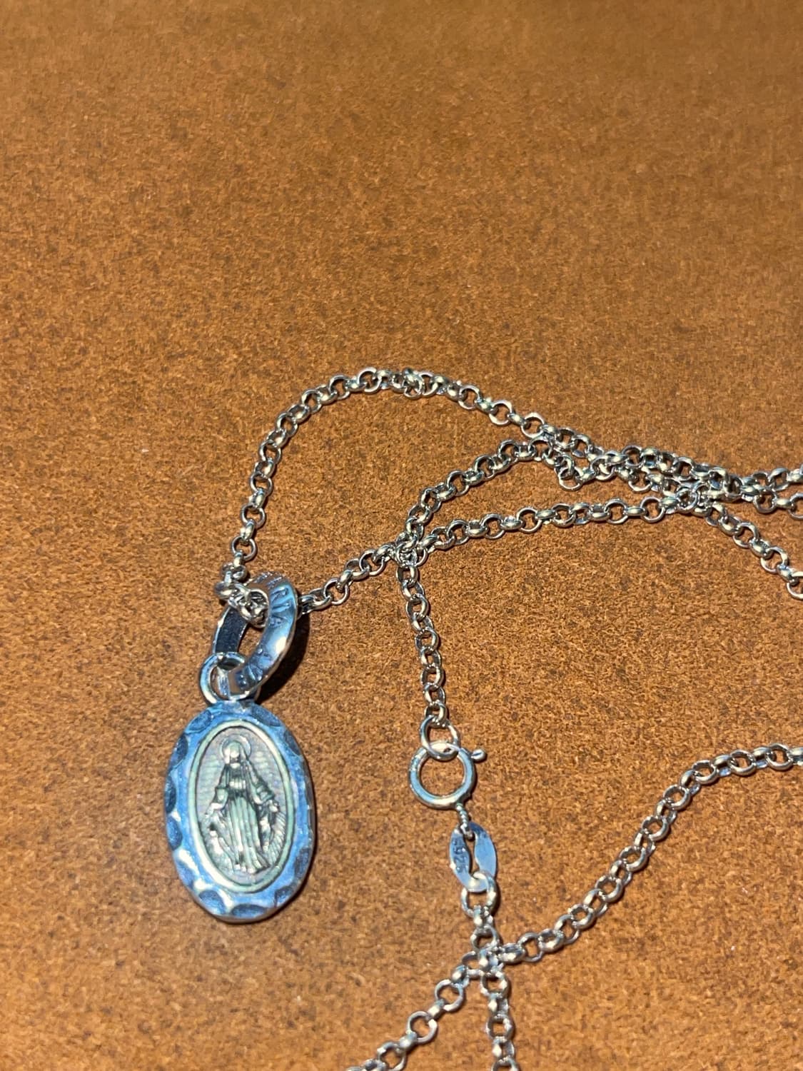 실버925 빈티지 마리아목걸이 50cm 상품이미지3