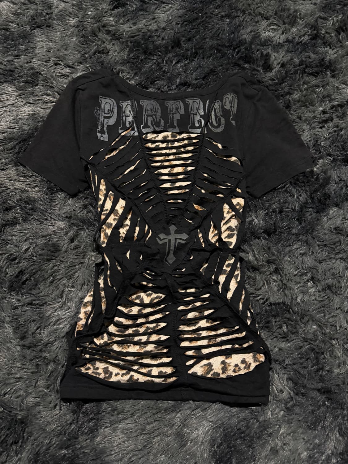 모터사이클 프린팅 거미줄 등판 y2k 반팔 티셔츠 상품이미지1