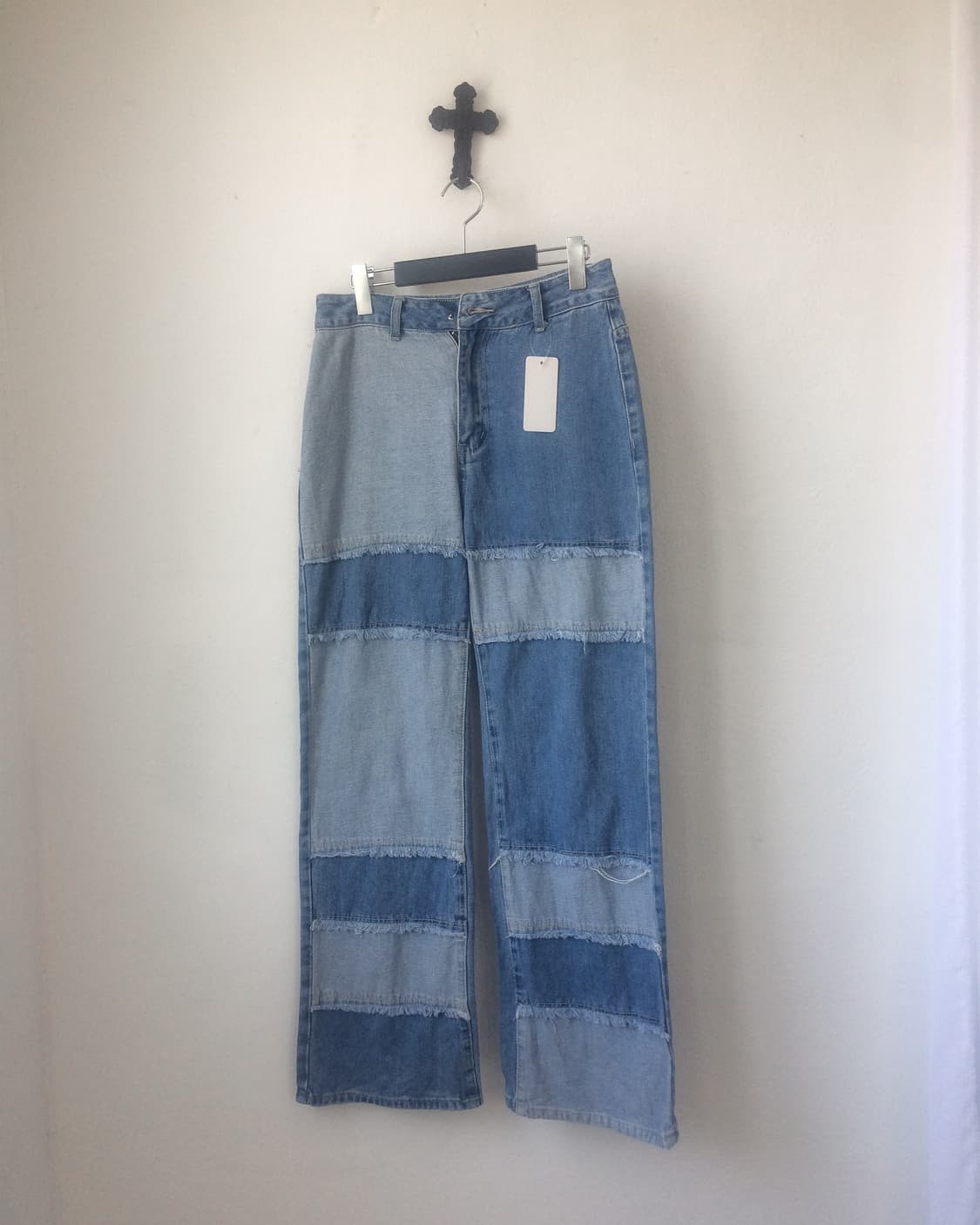 Patch work denim pants 상품이미지1