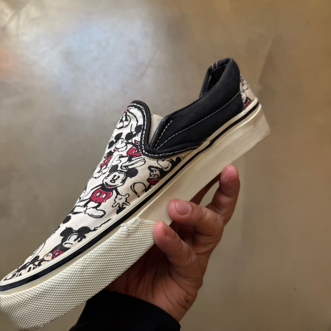 90S USA 반스 미키마우스 슬립온 상품이미지3