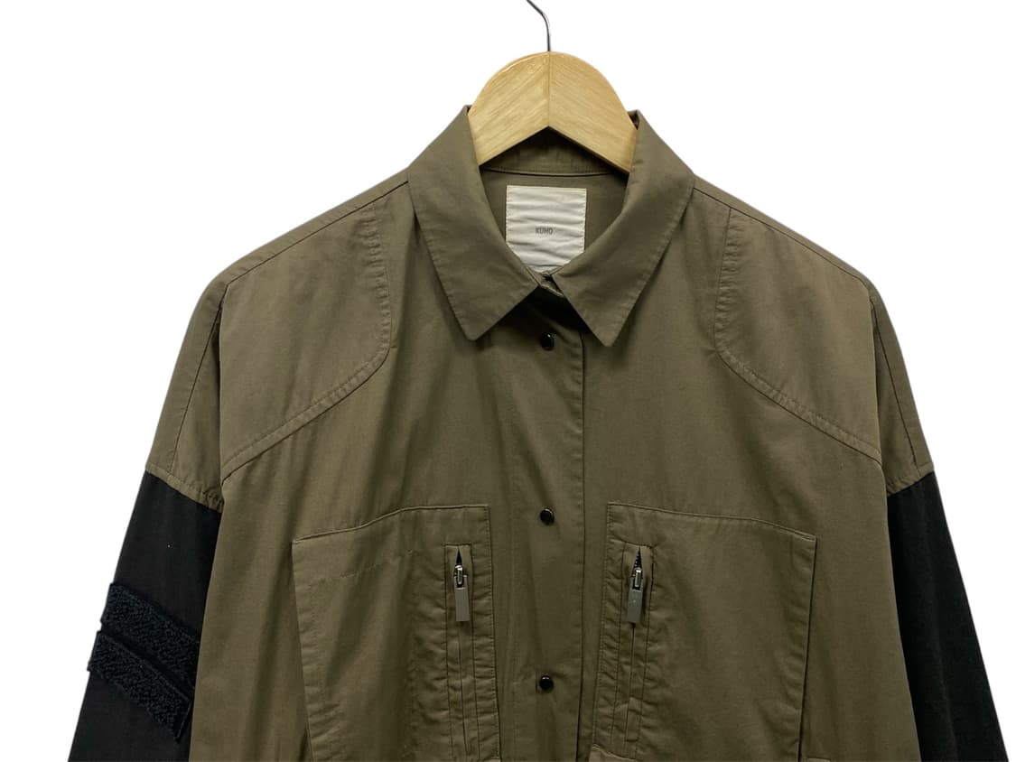 구호 KUHO 배색 야상 셔츠 M-L 상품이미지2