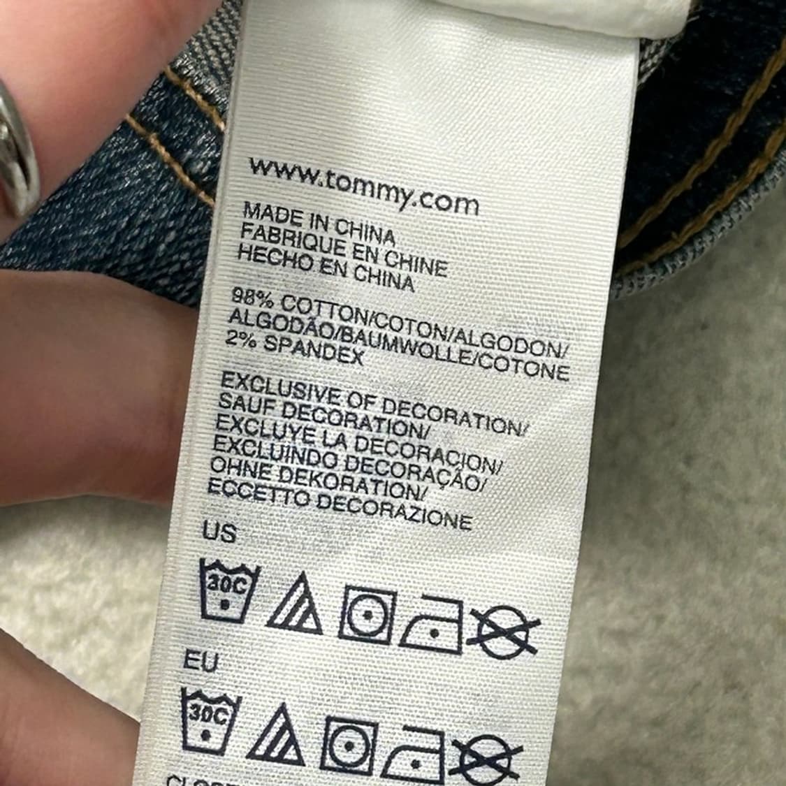 타미힐피거 데님 크롭 자켓 S 상품이미지7