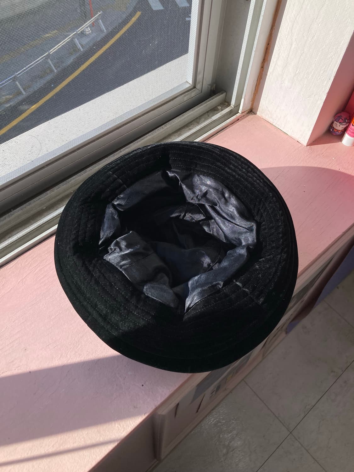 블랙 벨벳 털모자 상품이미지3