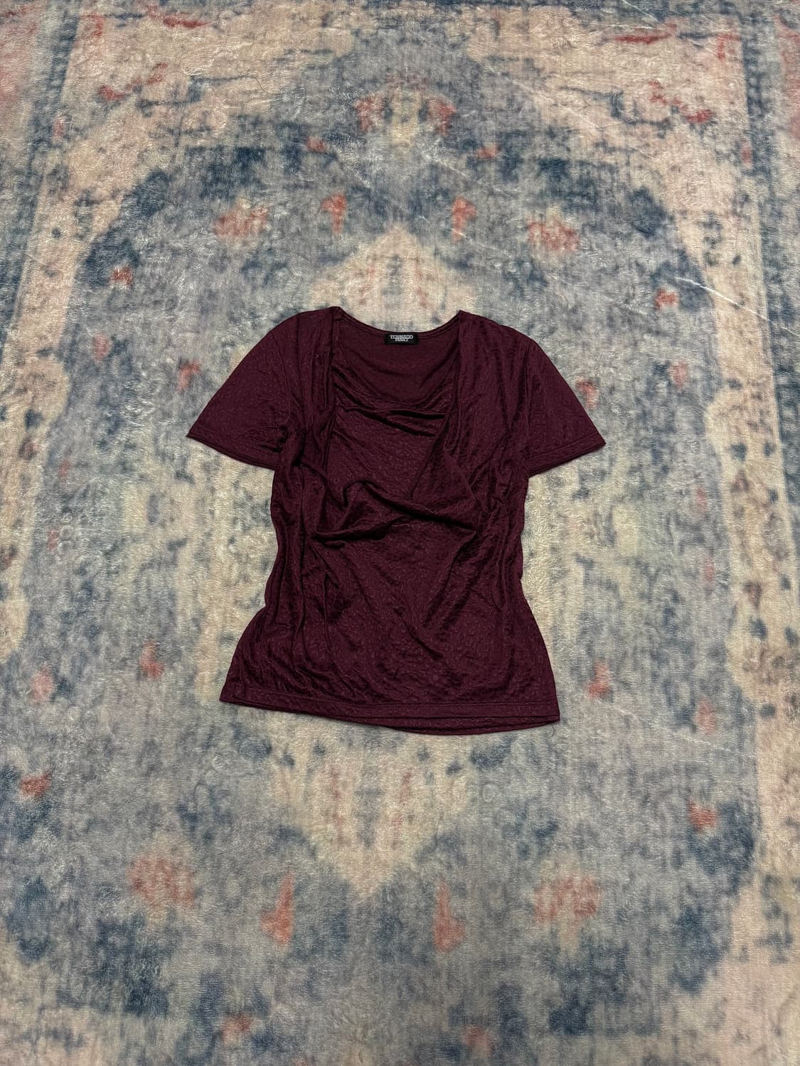 Tornado mart draping leopard half top 상품이미지1