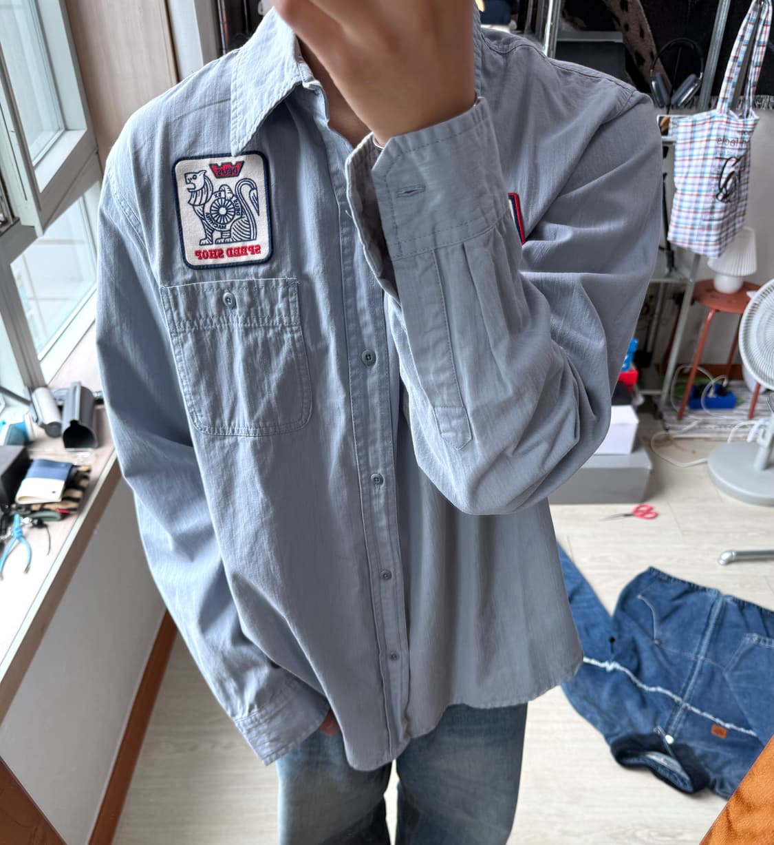 데우스 커스텀 패치워크 셔츠 상품이미지2