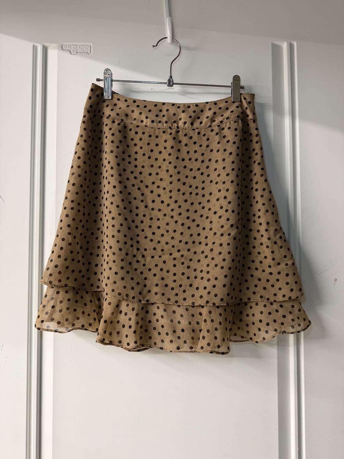일본빈티지 브라운 도트 스커트  상품이미지5