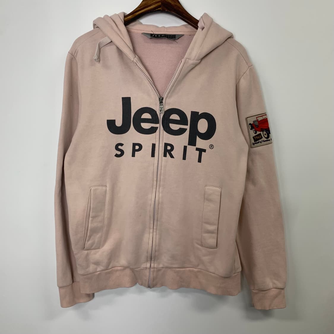 Jeep 지프 스펠아웃 딸기우유 후드집업 상품이미지2