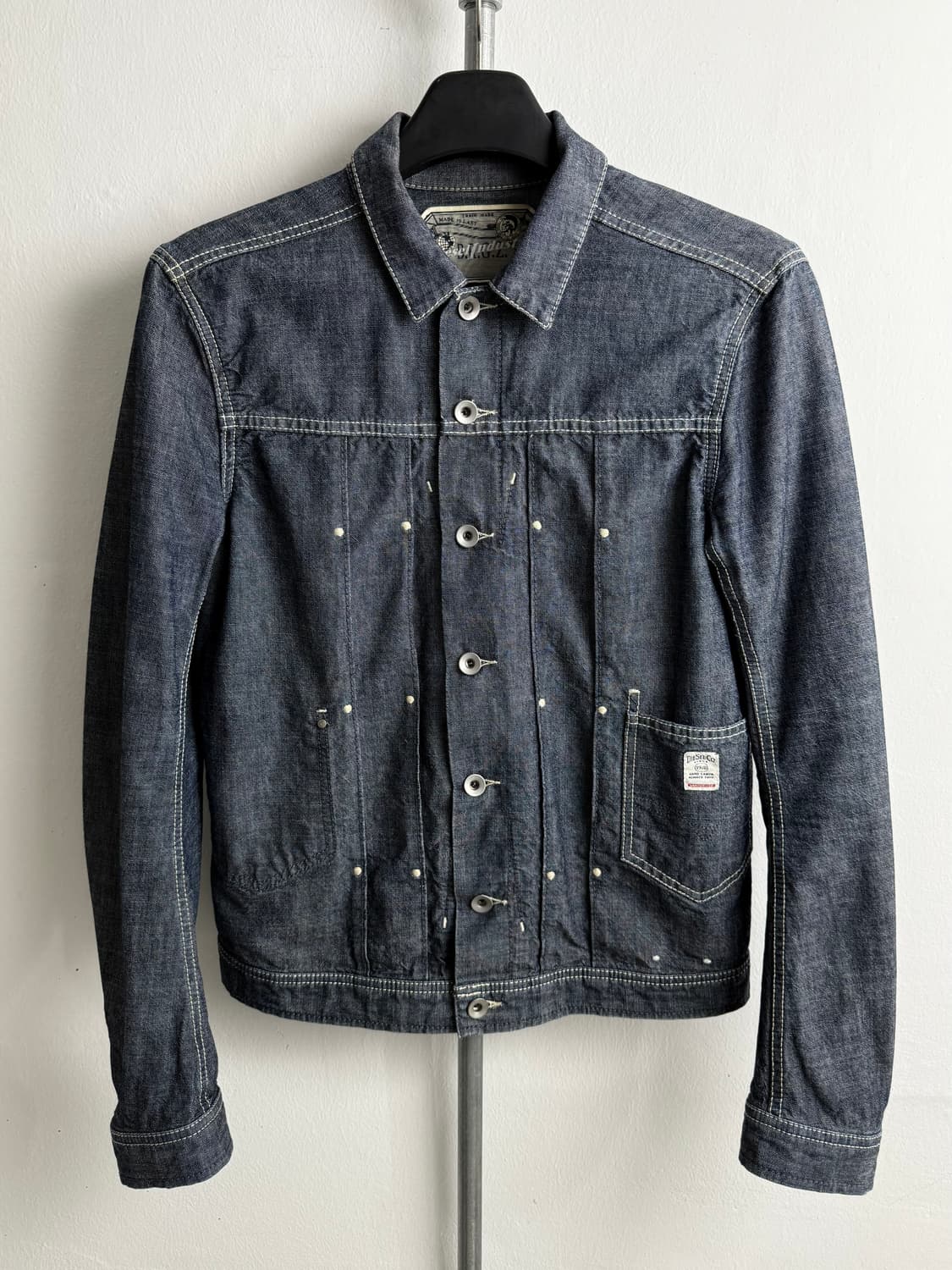 Diesel Denim Embroidered Trucker Jacket 상품이미지1