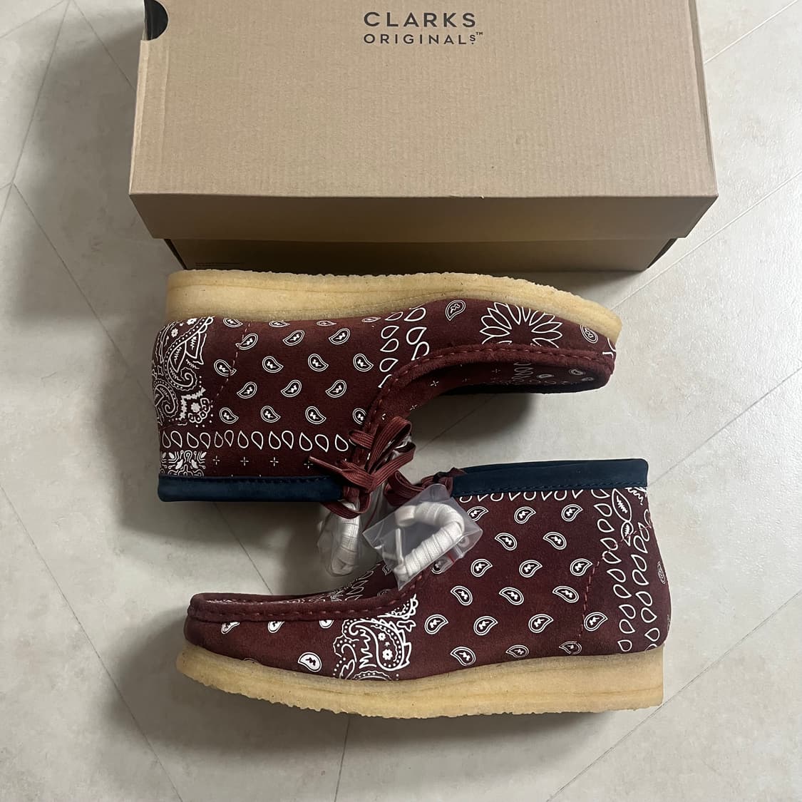 [새상품]클락스 왈라비 부츠 브릭 페이즐리 260 270 280 상품이미지4
