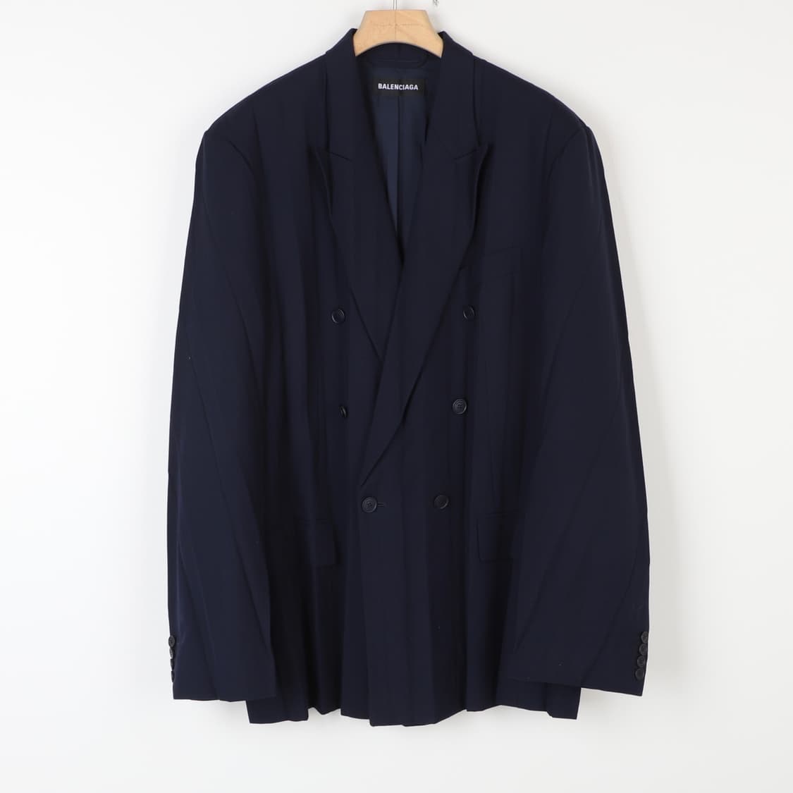 48 / Balenciaga 발렌시아가 오버사이즈 플리츠 더블 블레이저 상품이미지1