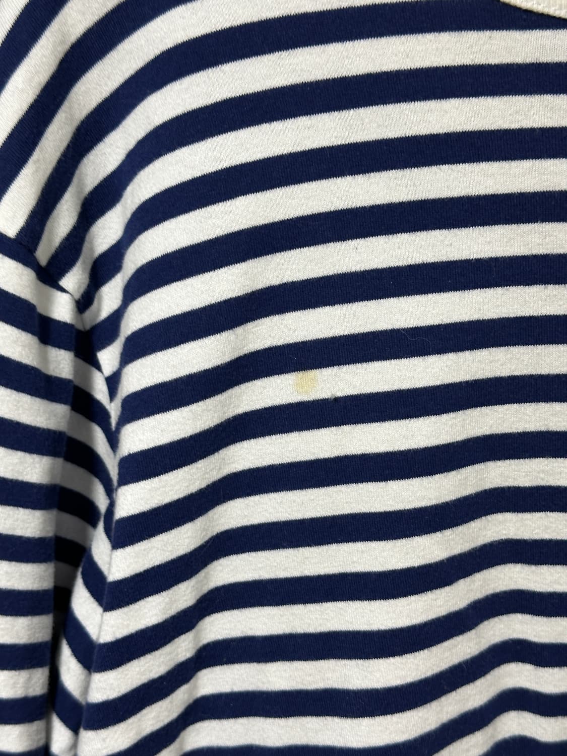 베이프 스트라이프 긴팔티셔츠 네이비 XL(100) 상품이미지4