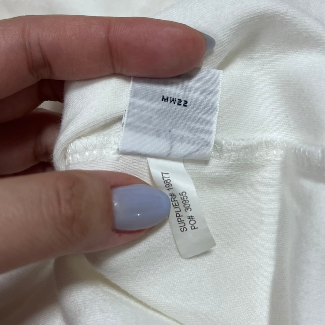 [정품] 폴로 화이트 / 네이비포니 반팔카라티 [ M ] 상품이미지6