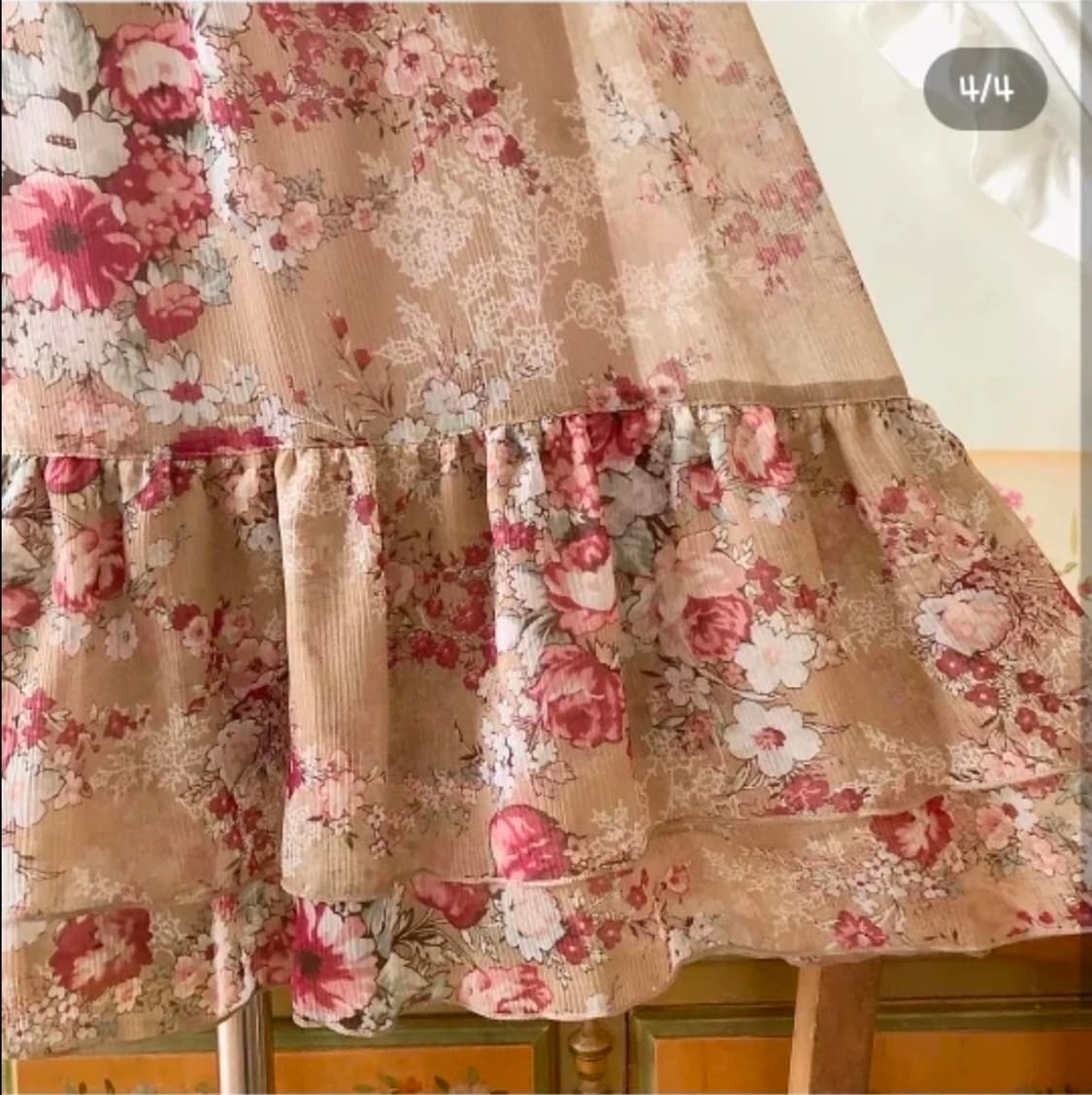 빈티지앤 플라워 원피스 빈티지 스커트 상품이미지4