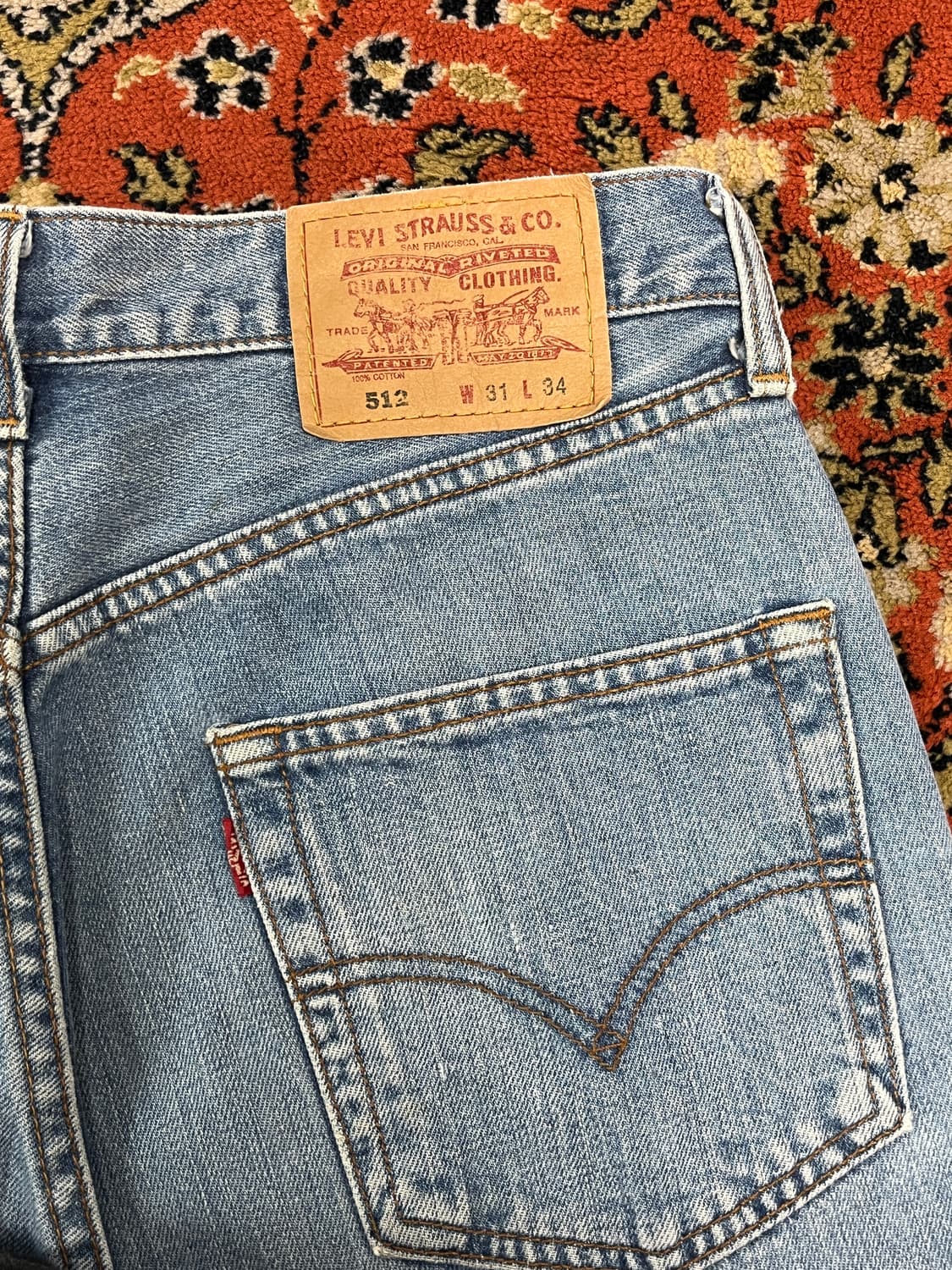 [31] 리바이스 512 빈티지 디스 데님 팬츠 상품이미지4