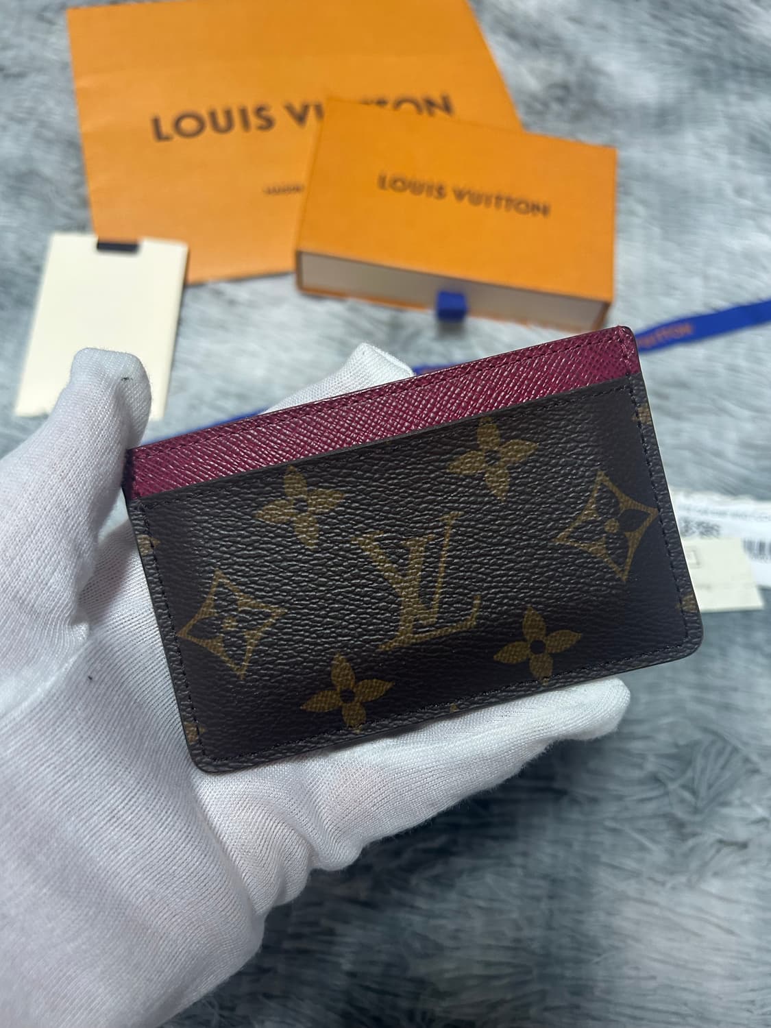 루이비통 모노그램 카드지갑 푸시아 상품이미지2