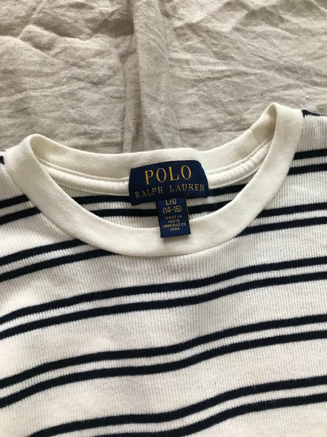 폴로 랄프로렌 포니로고 스트라이프 와플 롱슬리브니트 상품이미지7