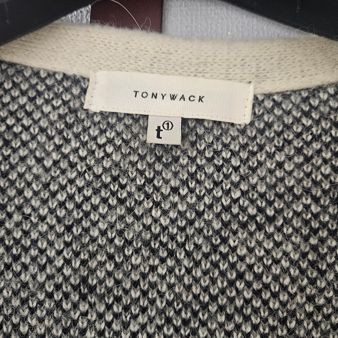 토니웩 모헤어 가디건 에크루 m 상품이미지4