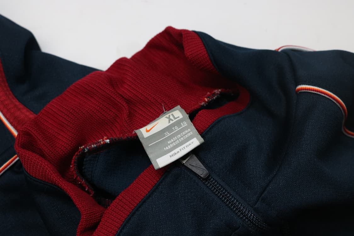 NIKE 00s 나이키 빈티지 사이드라인 립 배색 트랙 자켓 (XL) 상품이미지5