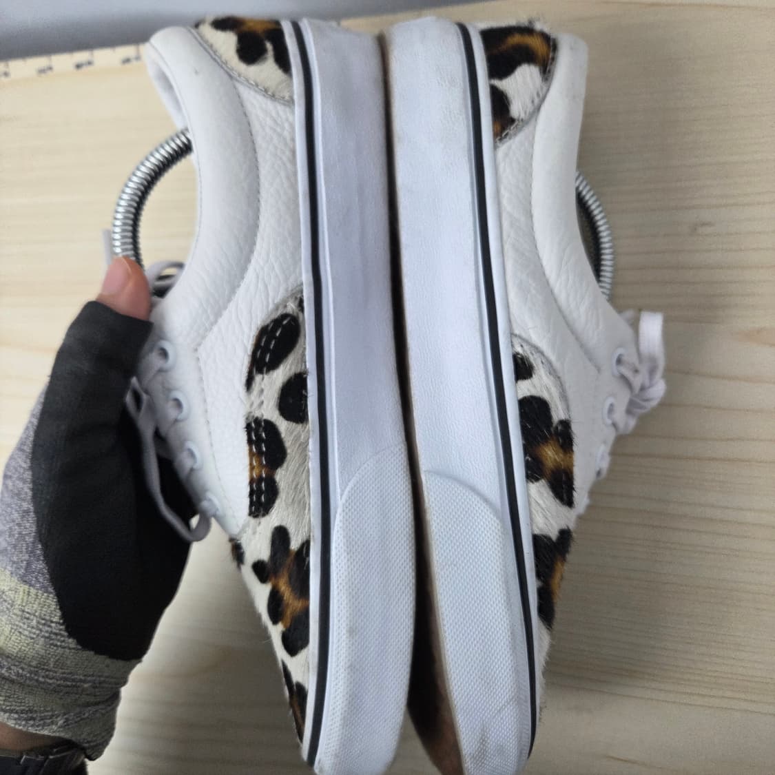 235 반스 에라 레오파드 송치가죽 트루 화이트 스니커즈 운동화 상품이미지6