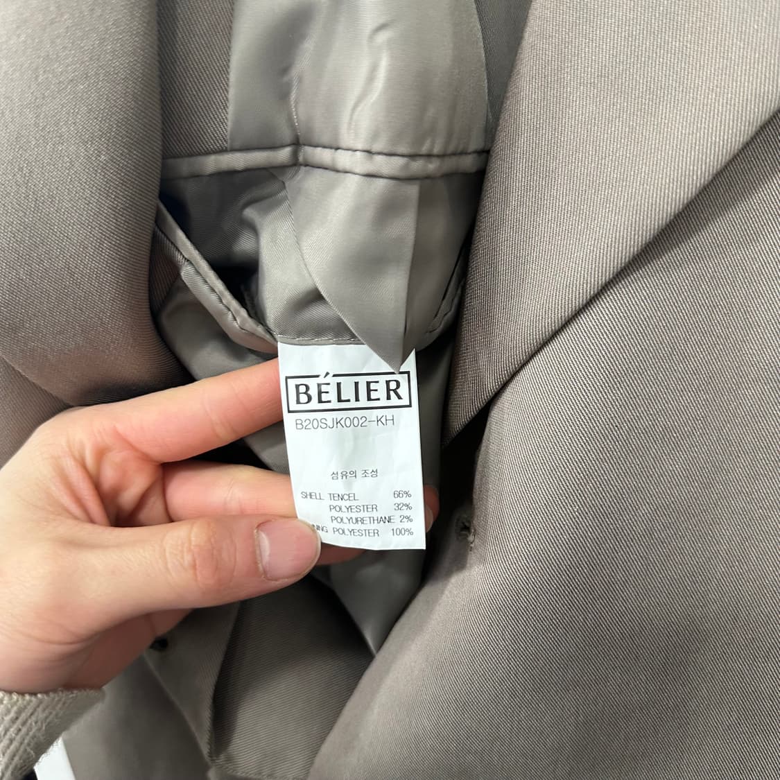 벨리에 텐셀 더블 브레스티드 블레이저 상품이미지4