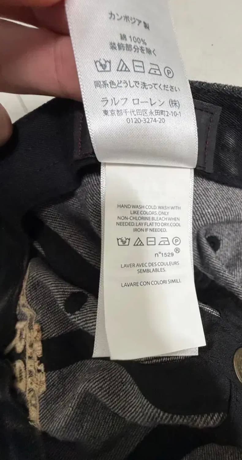 RRL 랜치 그레이 데님 볼캡 상품이미지4