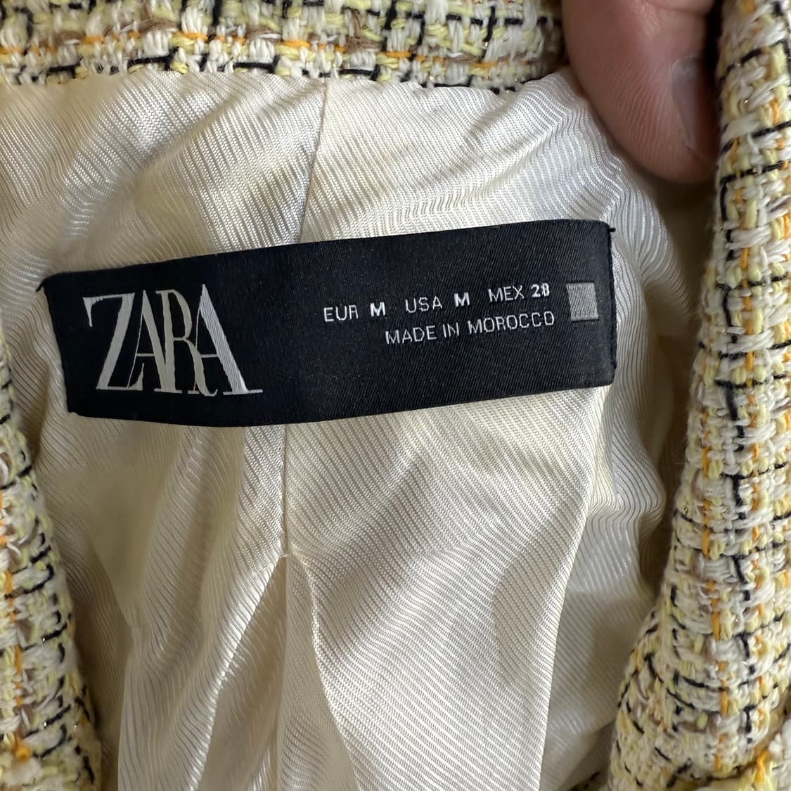 [M] 자라 여성 트위드 자켓 0108T1 상품이미지3