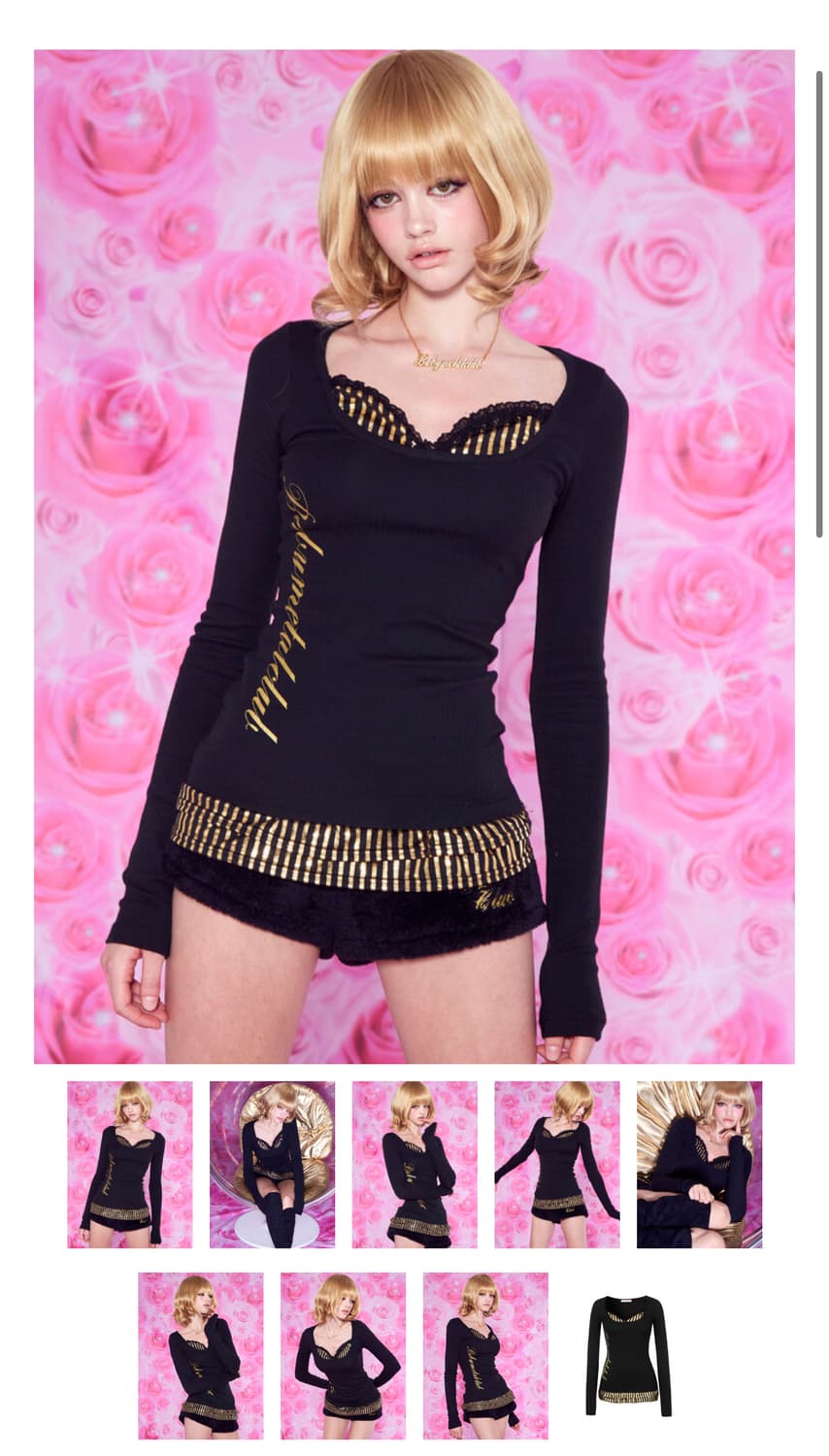 베메클 베이비메탈클럽 디스코 프릴탑 상품이미지1