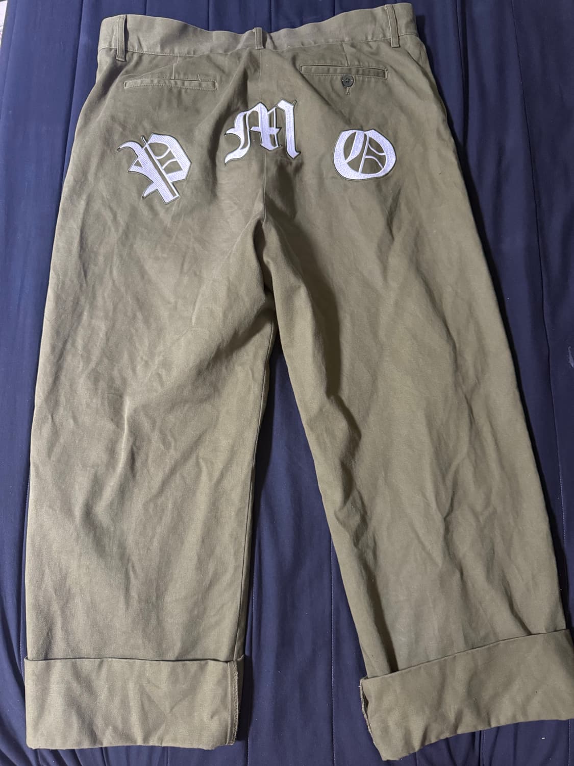 피스마이너스원 워크팬츠 카키 상품이미지3