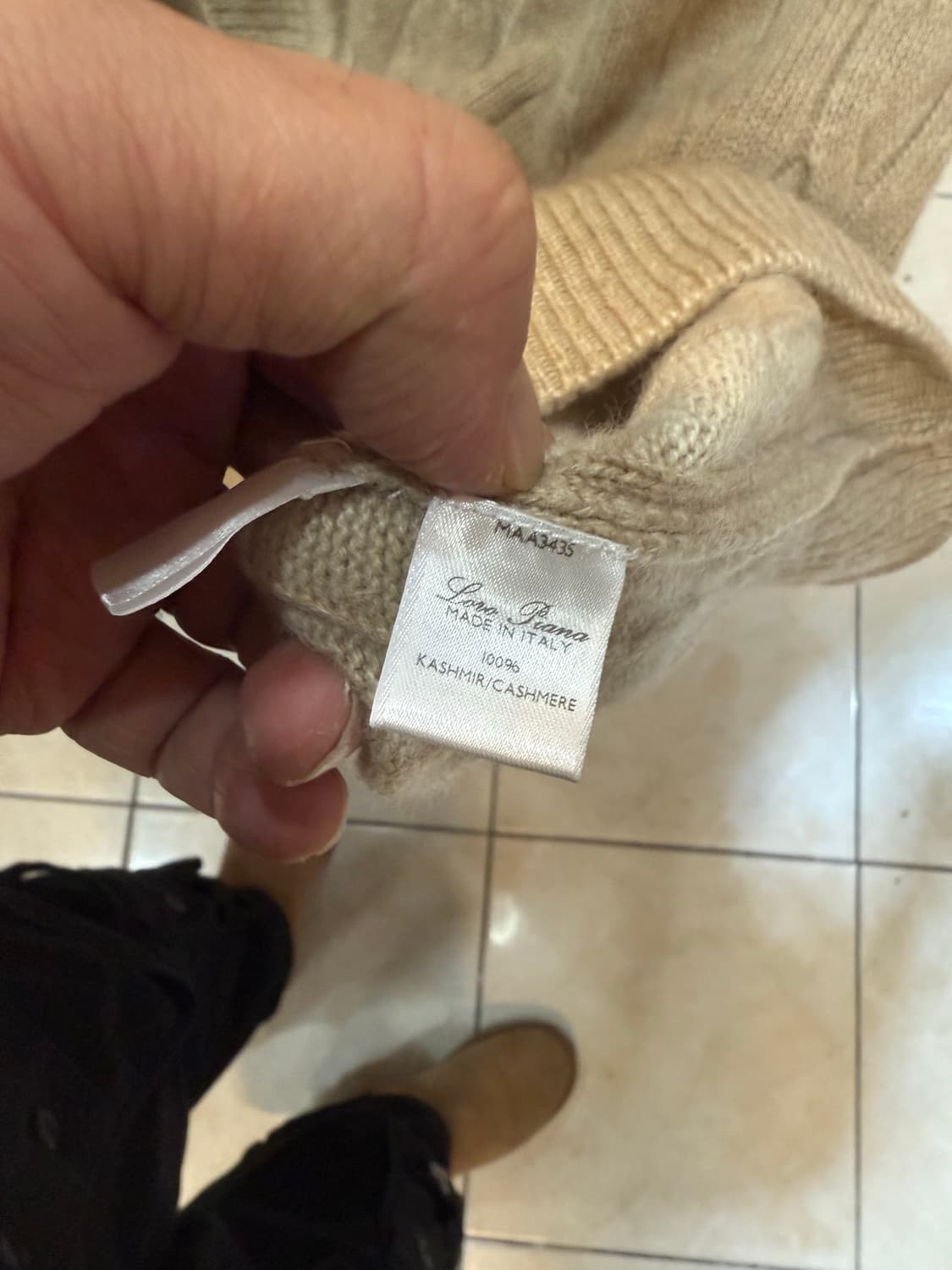 50/100 정품 로로피아나 캐시미어 가디건 팝니다 상품이미지5