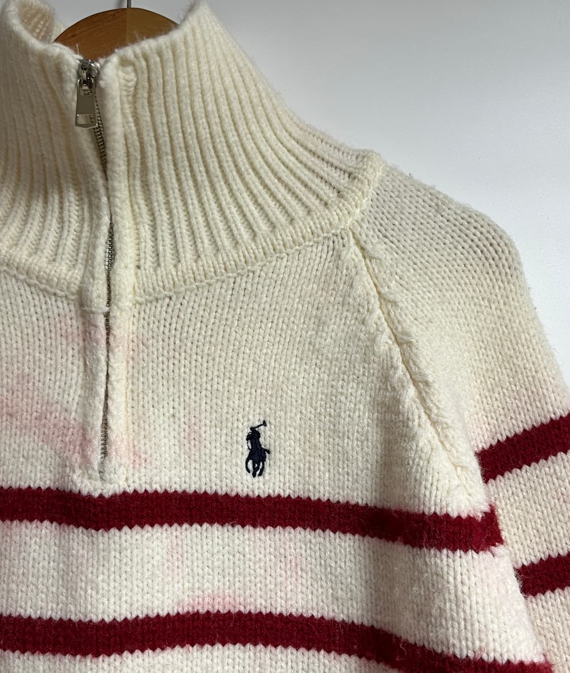 폴로 랄프로렌 반집업 크롭 니트 스웨터  상품이미지4