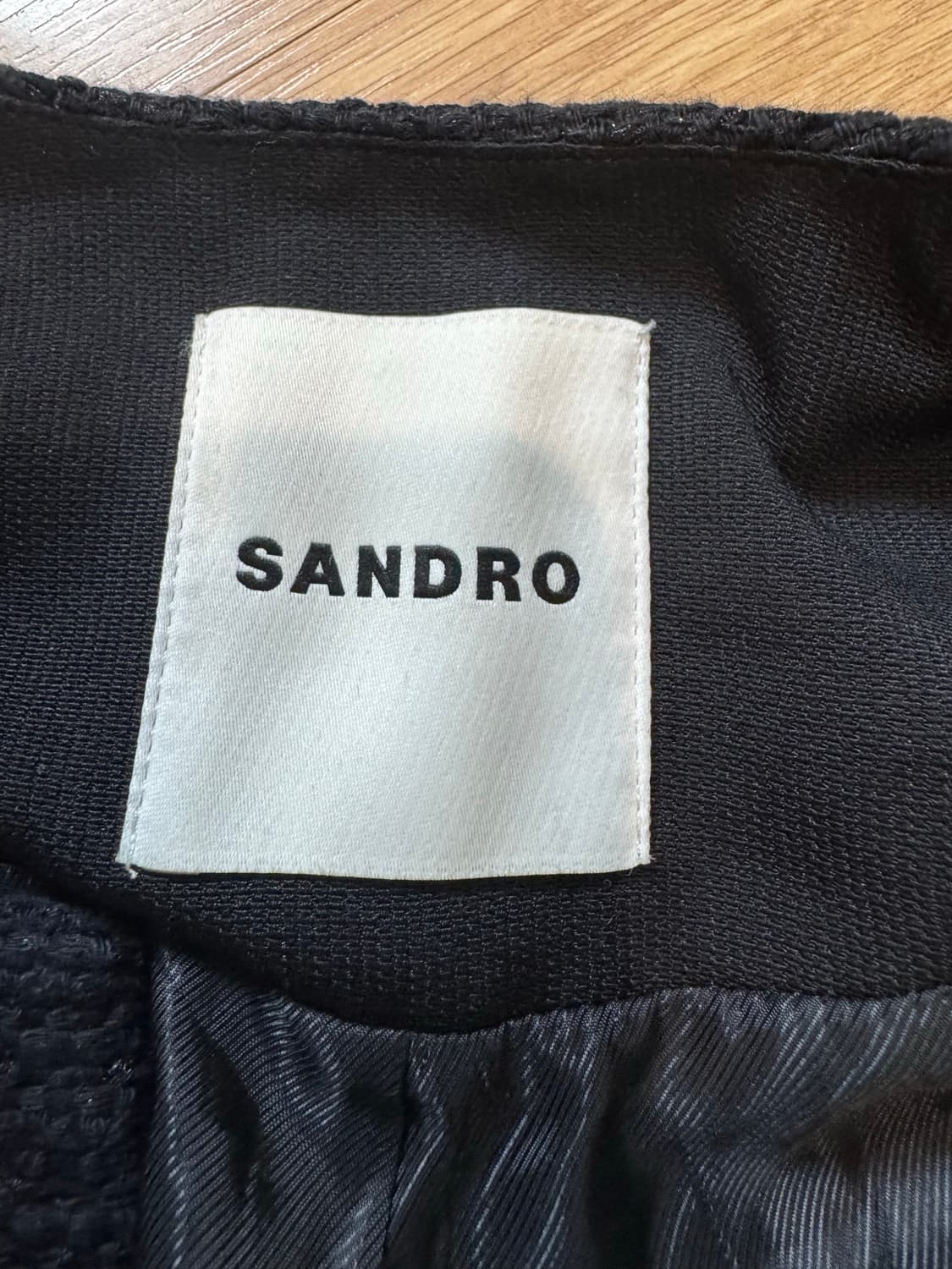 Sandro 산드로 트위드 자켓 블랙 상품이미지3