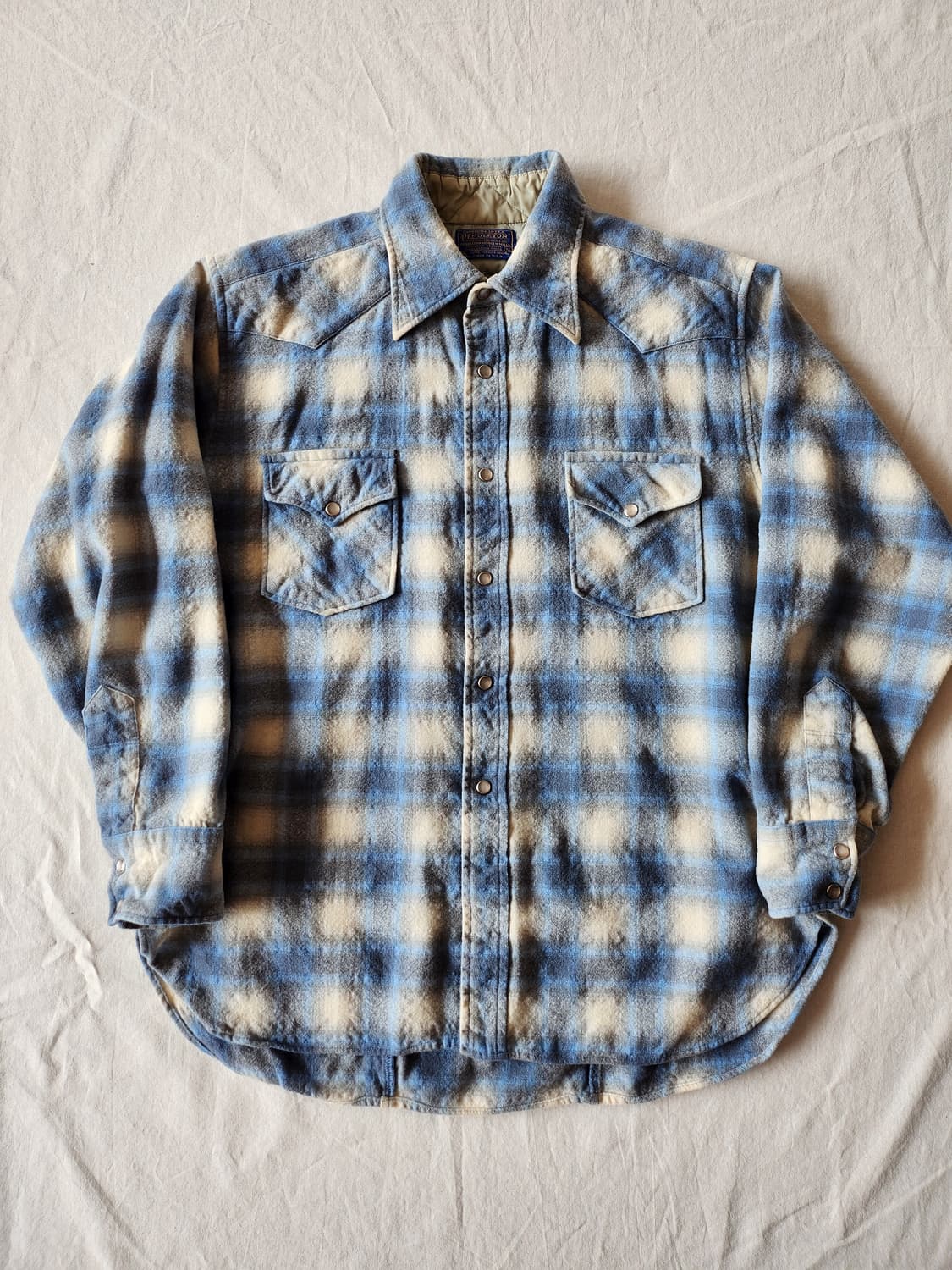 60-70s pendleton western ombre shirt 상품이미지1