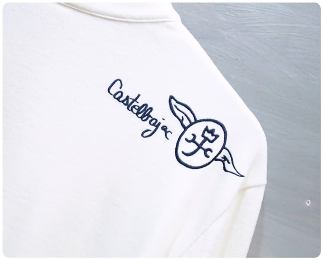까스텔바작 레터링 프린트 반집업 플리스 티셔츠 105 상품이미지5