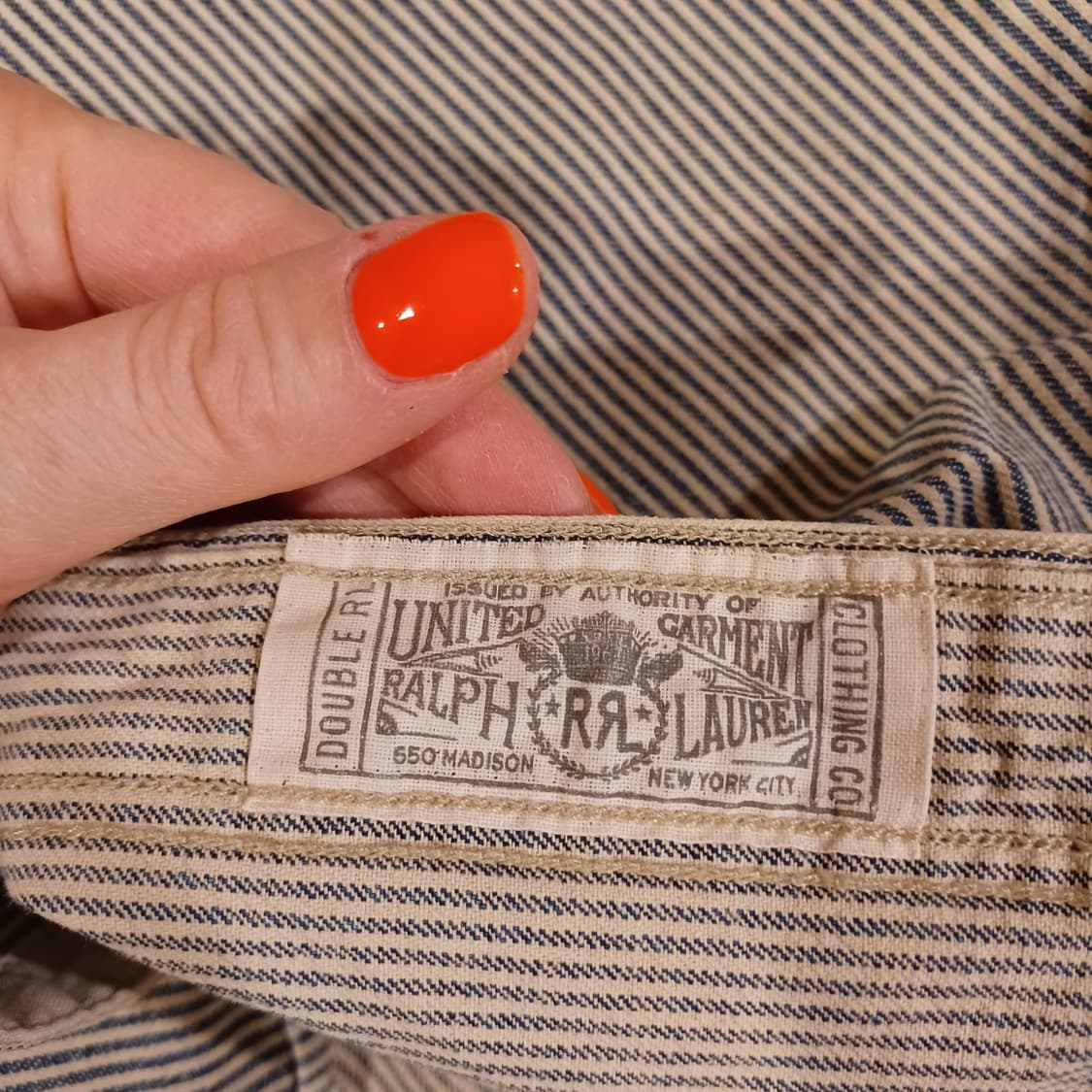 90s RRL 히코리 스트라이프 워크 셔츠 상품이미지4