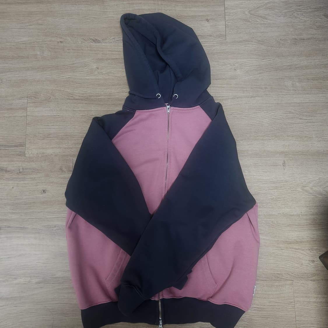 팀 코믹스 핑크 그레이 후드집업 상품이미지1