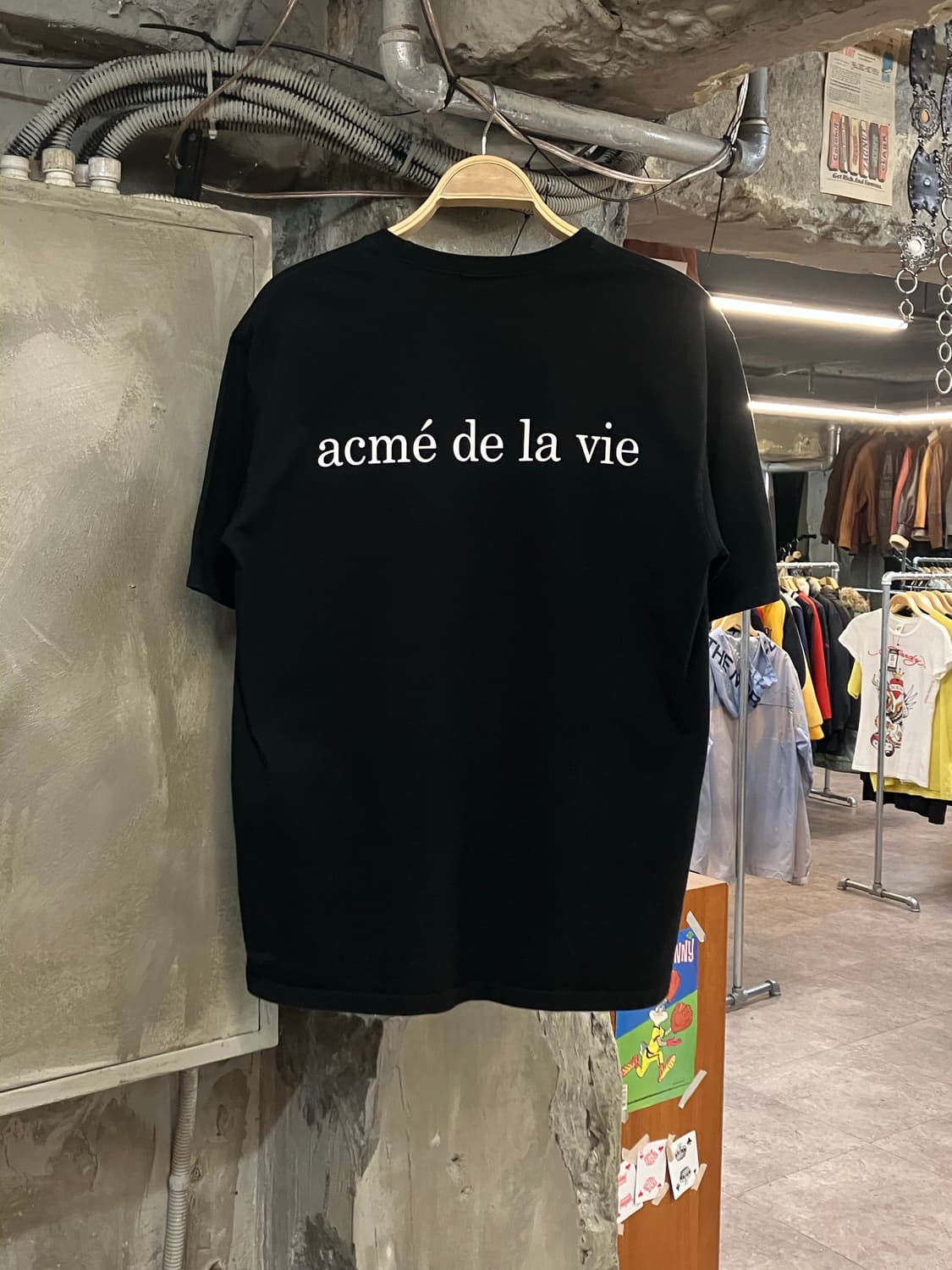 아크메드라비 빅프린팅 반팔 티셔츠 블랙 #csz3194 상품이미지2