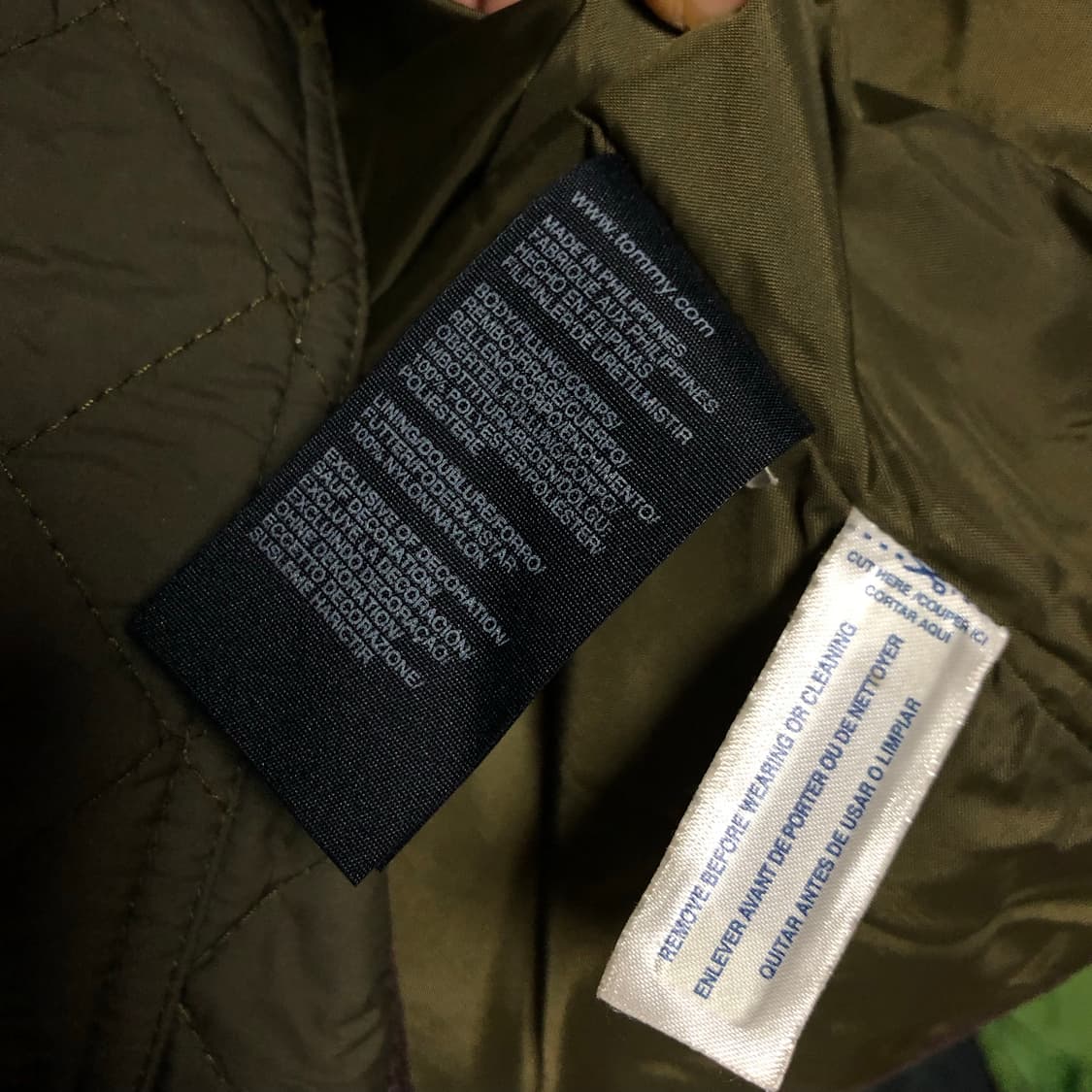 타미힐피거 퀄팅자켓 상태굿 여성추천 딥카키 자켓 상품이미지5