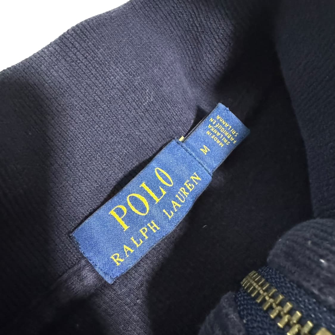 신형 폴로 랄프로렌 네이비 반집업니트 상품이미지3