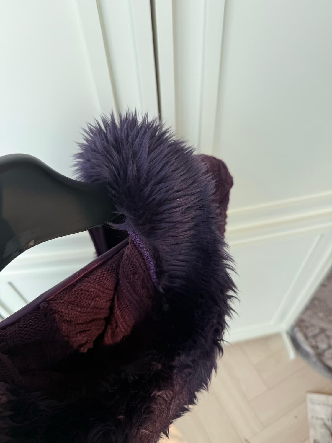 퍼플 퍼 가디건 purple fur cardigan  상품이미지5