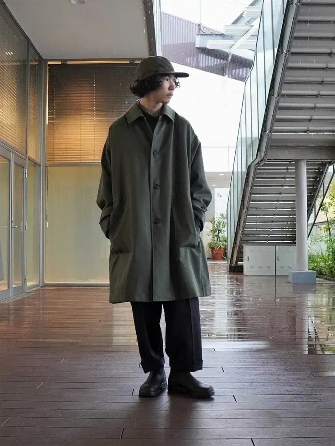 마카웨어 울 소프트 서지 셔츠 코트 상품이미지1