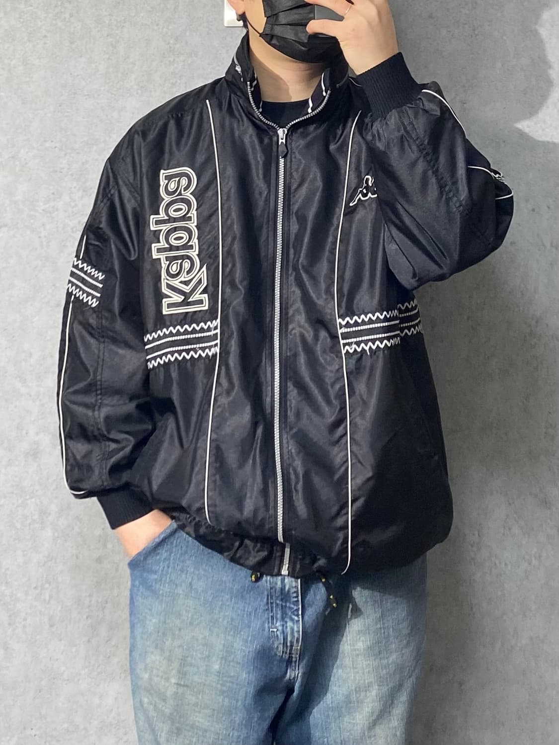 [XL] 90-00s KAPPA 카파 올드스쿨 나일론 집업자켓 상품이미지9