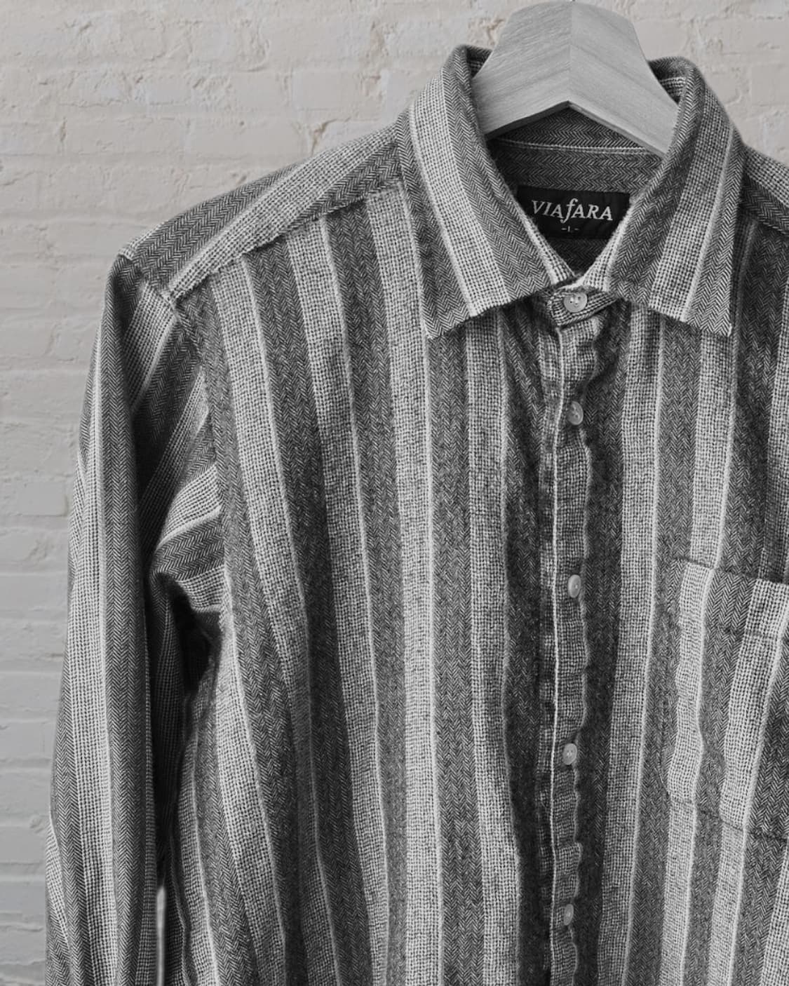 빈티지 울 스트라이프 셔츠 상품이미지1