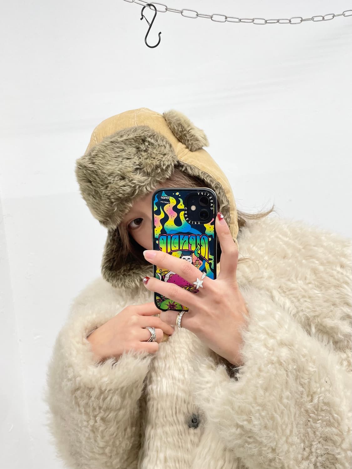 브라운 코듀로이 트루퍼햇 상품이미지2