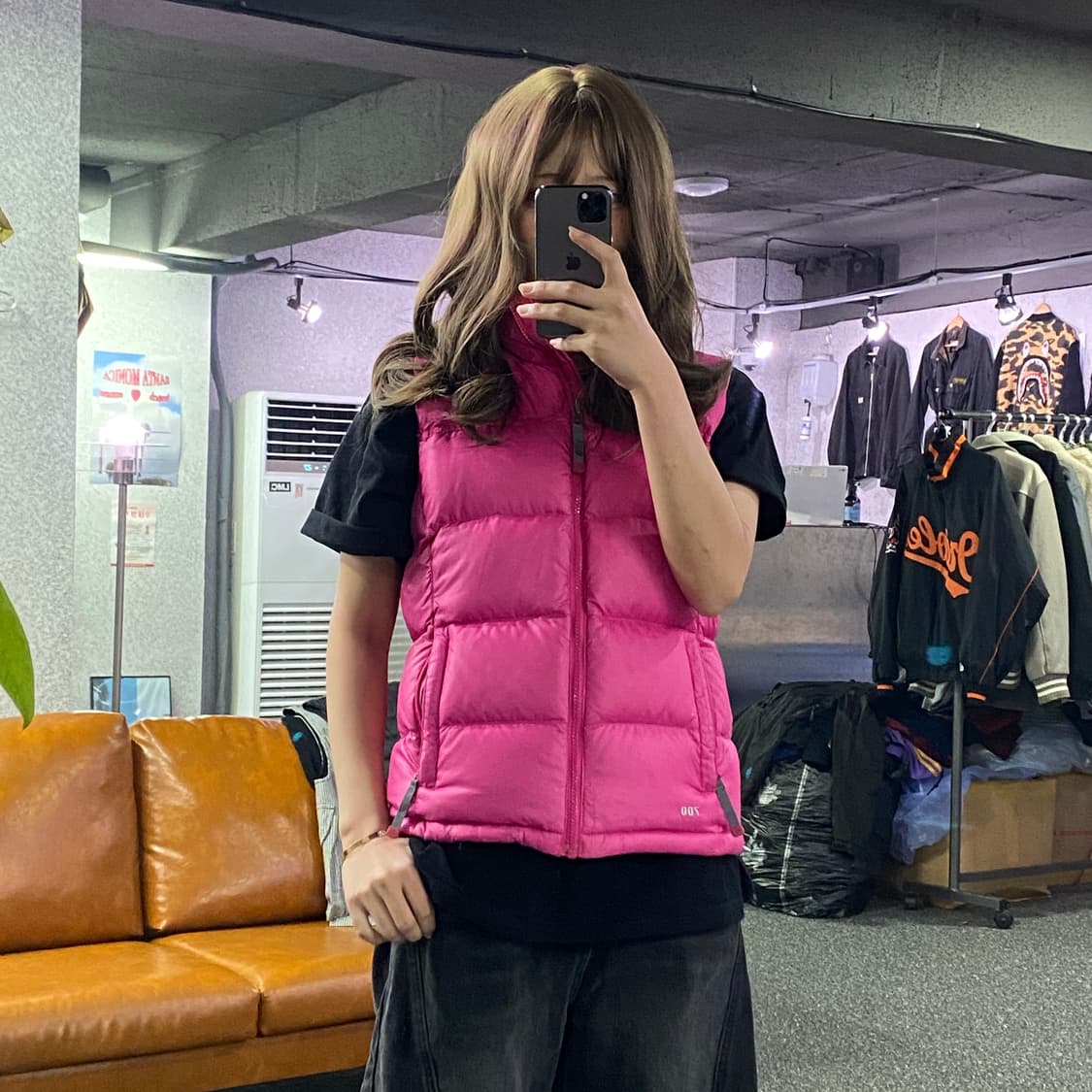 더노스페이스 스몰로고 트랙탑 조끼패딩 B2526 상품이미지1