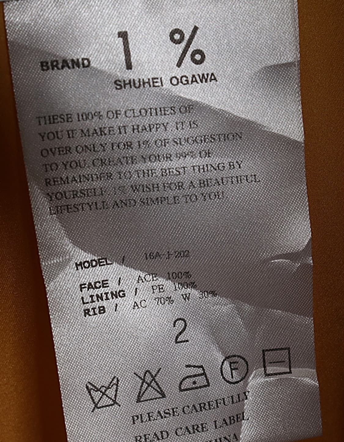 1.Percent SHUHEI OGAWA Souvenir Jacket 상품이미지9