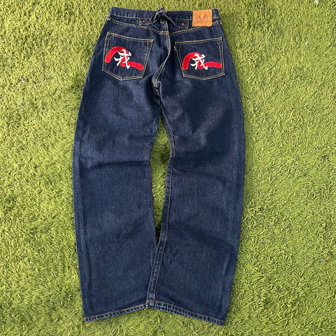 에비수 재팬 카모메 엠브로이드 데님팬츠 상품이미지5