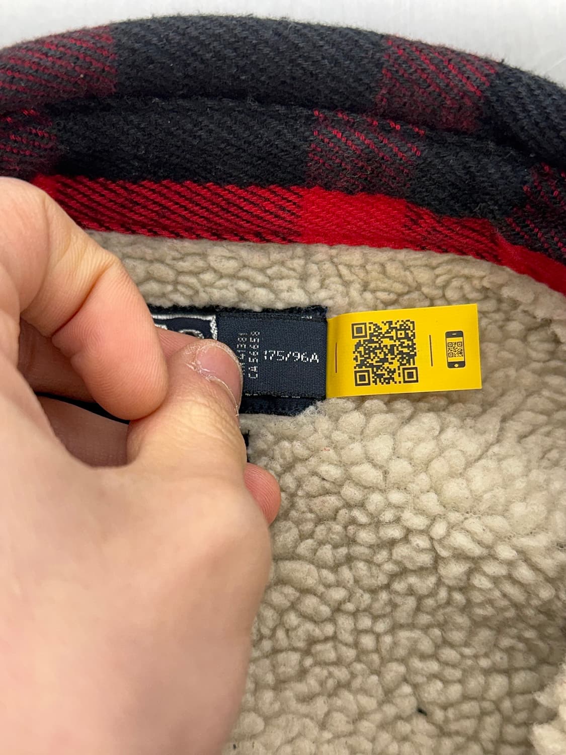 폴로 랄프로렌 버팔로 체크 라인드 셰르파 셔츠 자켓 상품이미지8