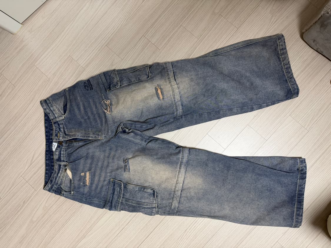 트레블 오픈니 카고 데님 상품이미지1