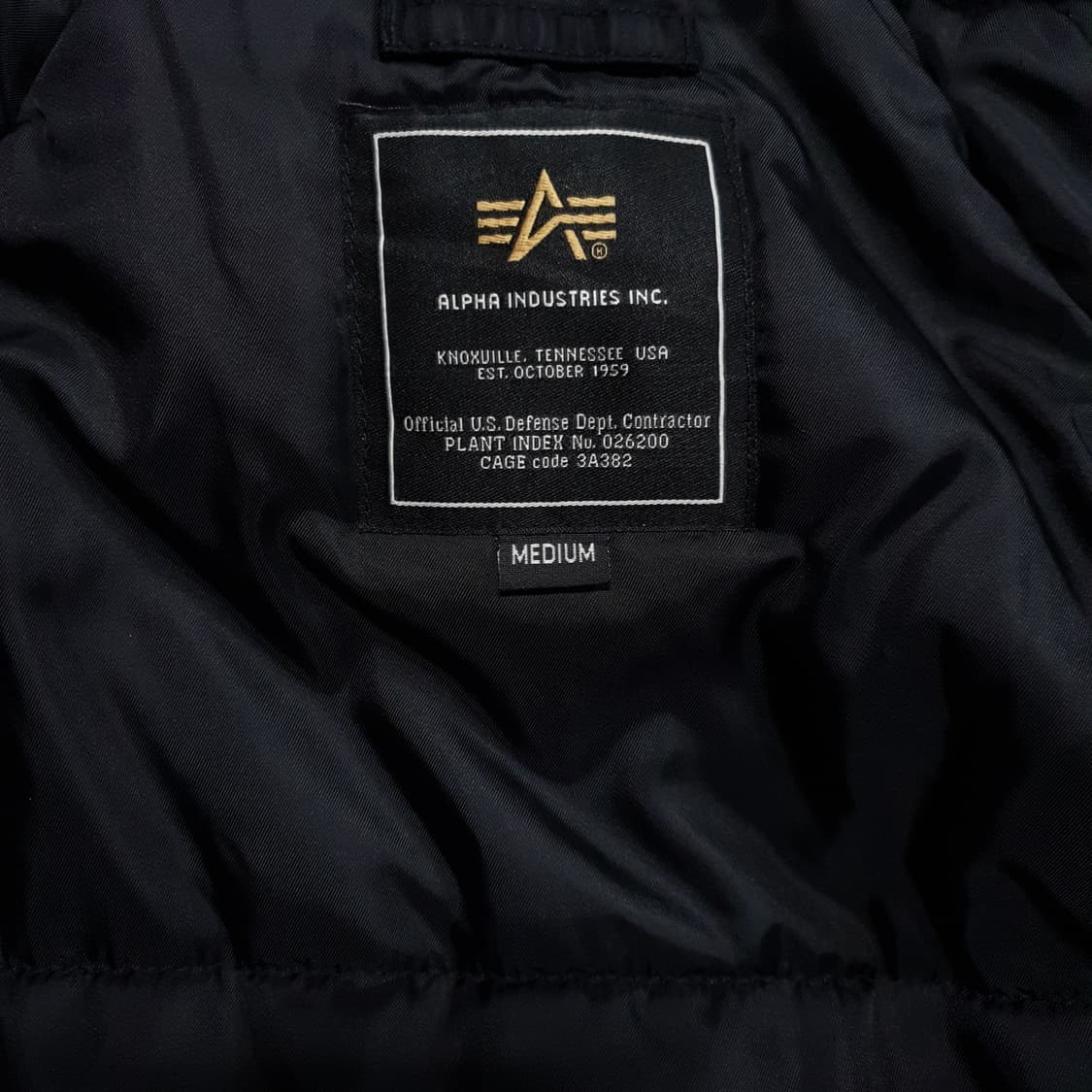 M (95) 알파 인더스트리 N-3B 블랙 퍼 후드 누빔 패딩 파카 상품이미지5